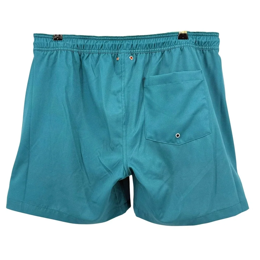Robert Graham Mens Golf Martini Swim Trunks Teal Stretch Board Shorts XL NEW $98